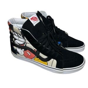Vans x Disney Mickey & Friends Mens 13 Us  Sk8-Hi Reissue Black Suede